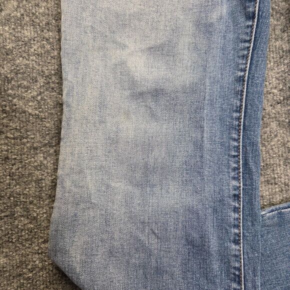 KUT from the Kloth Jeans Womens 10 Light Wash Blue Nicole Bootcut Denim Distress - Picture 13 of 16